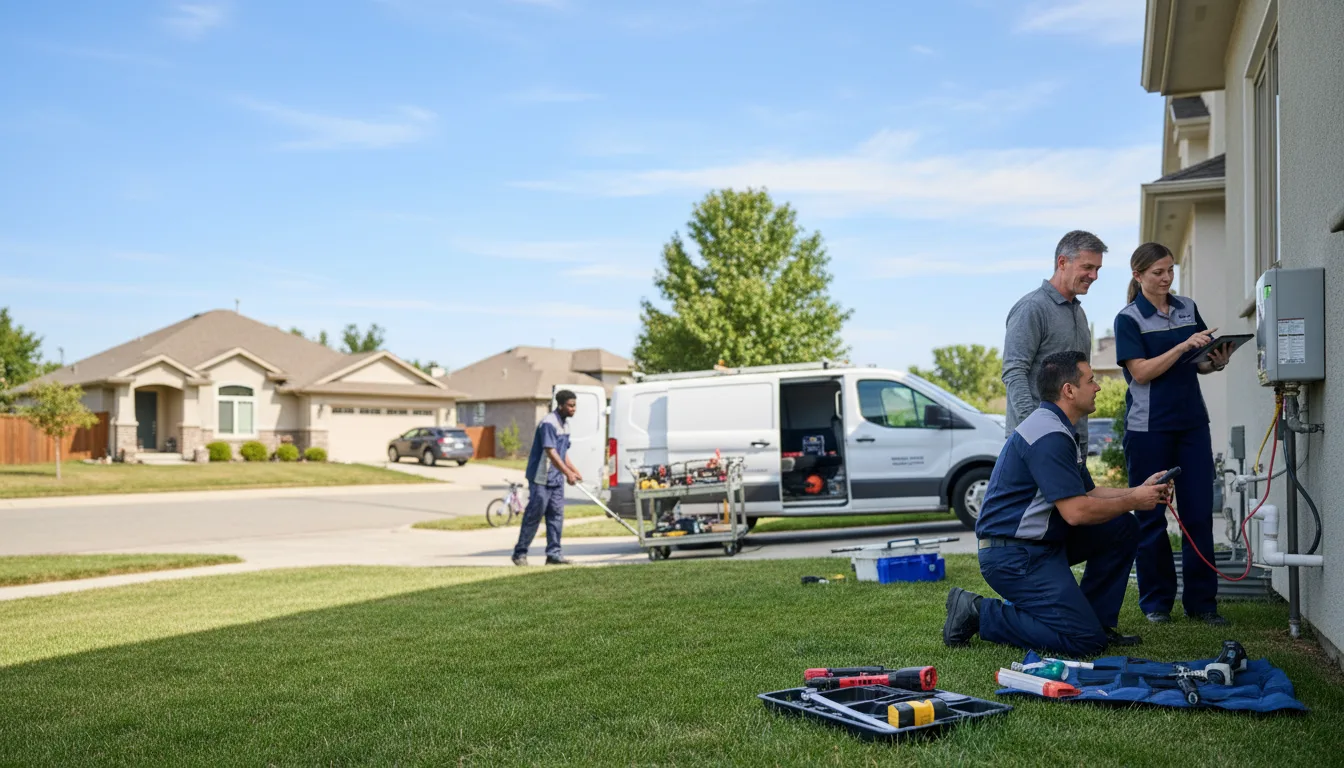 Tankless water heater service in Santo, TX